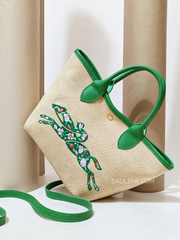 Longchamp Le Panier Pliage Small Basket Bag Green