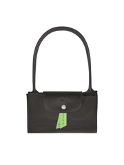 Longchamp Le Pliage Green Medium Shoulder Bag Black