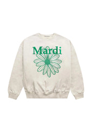 Mardi-Mercredi-Sweatshirt-Flowermardi-Needlework-Oatmeal-Green