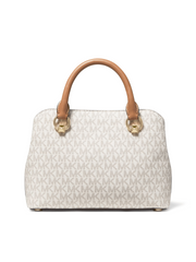 Michael Kors Edith Small Logo Satchel Vanilla
