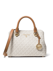Michael Kors Edith Small Logo Satchel Vanilla