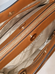 Michael Kors Edith Small Logo Satchel Vanilla