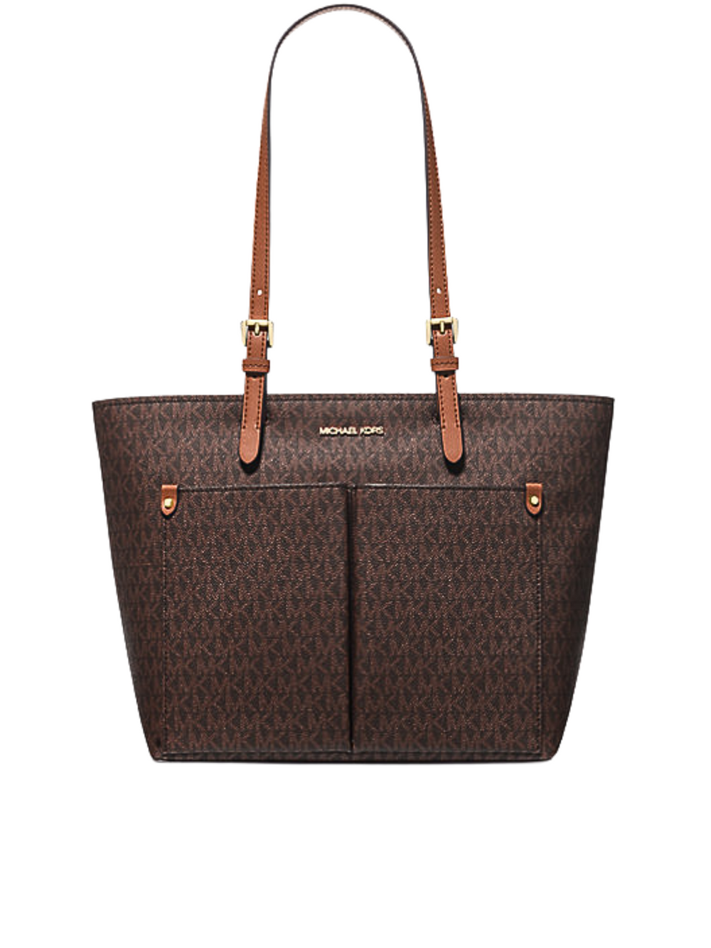Michael-Kors-Jet-Set-Medium-Logo-Pocket-Tote-Bag-Brown