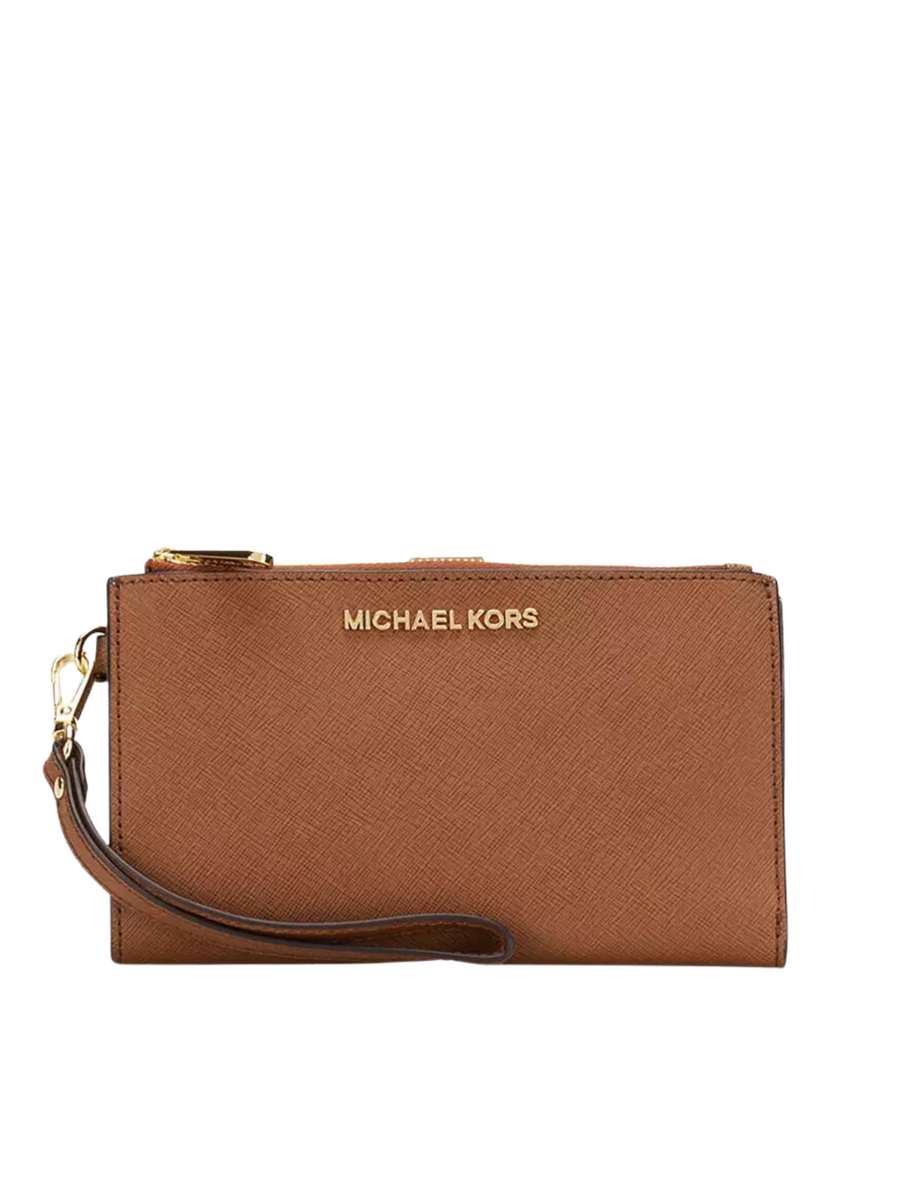 Michael kors double zip store wristlet wallet