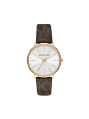 Michael-Kors-MK2857-Pyper-Crystal-Brown-Strap-Ladies-Watch