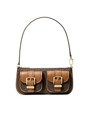 Michael-Kors-Zoe-Small-Signature-Logo-Convertible-Pochette-Brown-Acorn