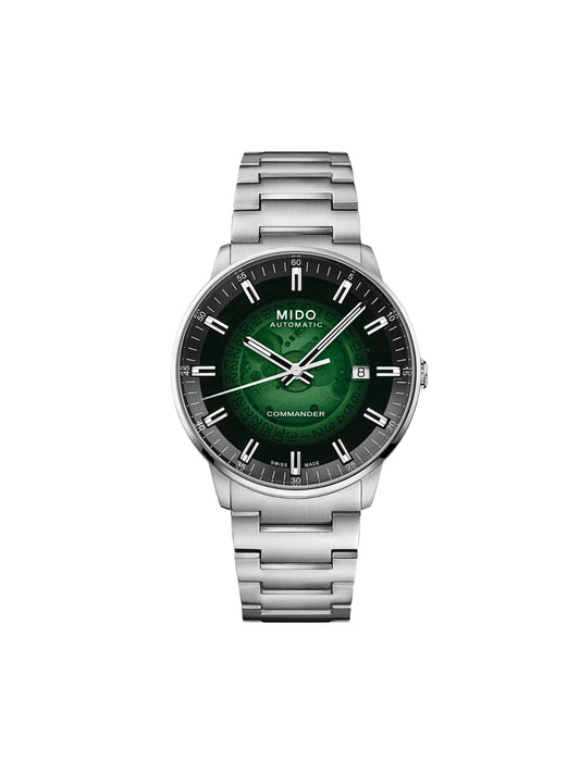 Mido-Commander-Gradient-Green-See-Through-Dial-Men-s-Watch