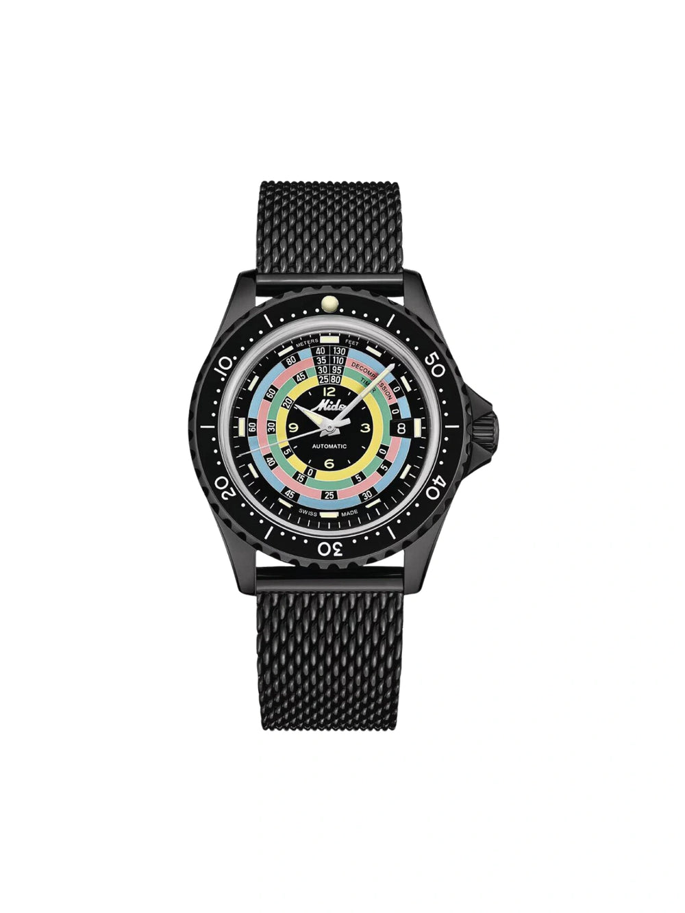 Mido-Ocean-Star-Automatic-Decompression-Timer-1961-Mesh-Strap-Limited-Edition-Extra-Strap-Watch
