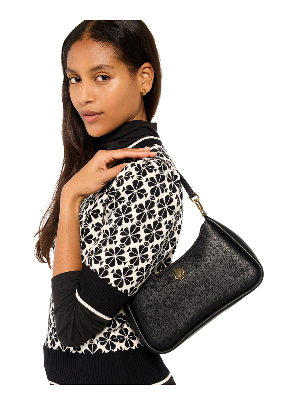 On-Model-Kate-Spade-Kayla-Small-Convertible-Shoulder-Bag-Black