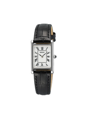 Seiko-SWR107P1-Classic-Women-Quartz-Leather-Strap-Watch-Silver-Black