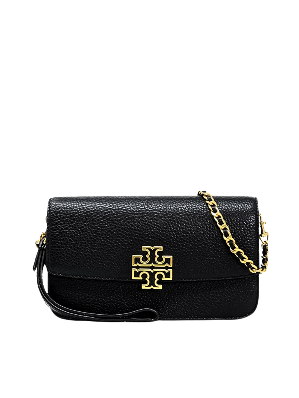 Tory-Burch-Britten-Chain-Wallet-W-Wristlet-Black