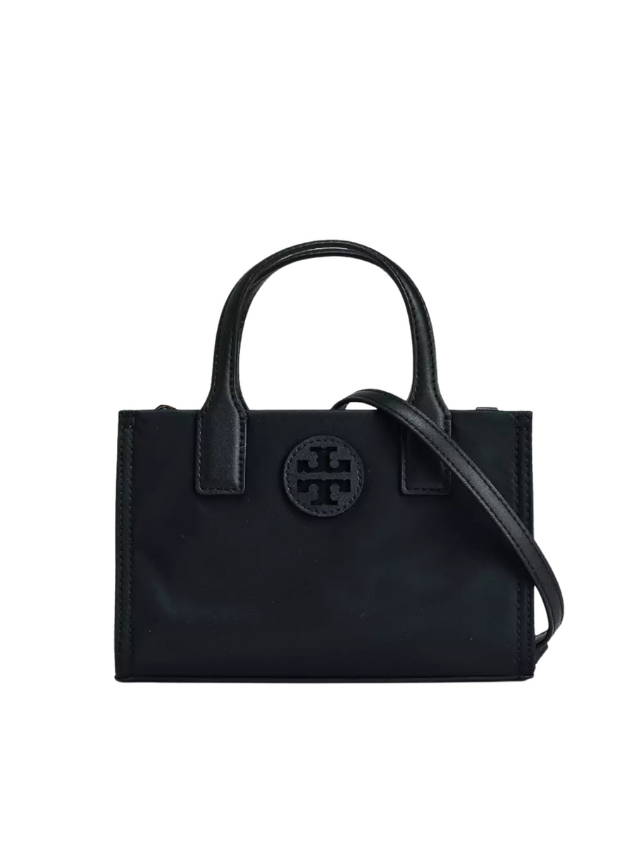 Tory Burch Ella Nylon Mini Tote Black – Balilene