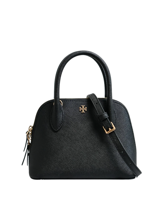 Tory-Burch-Emerson-Mini-Dome-Satchel-Black