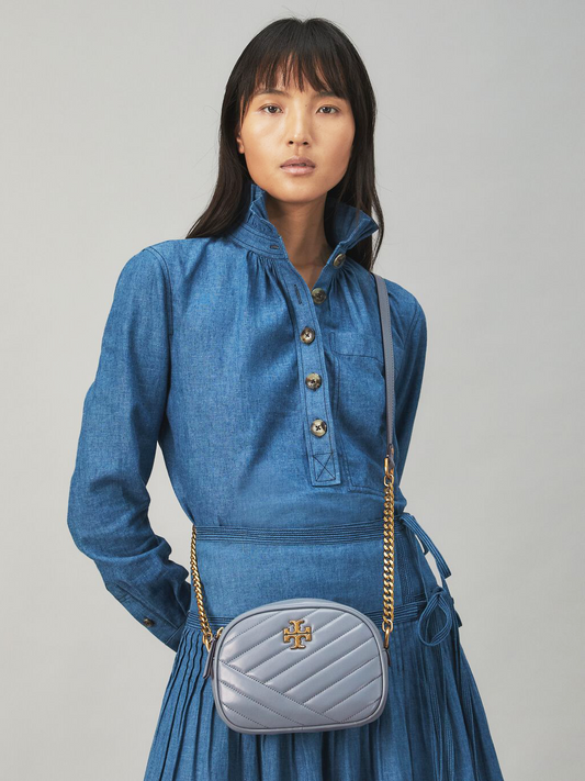 Tory Burch Kira Chevron Small Camera Bag Rainwater
