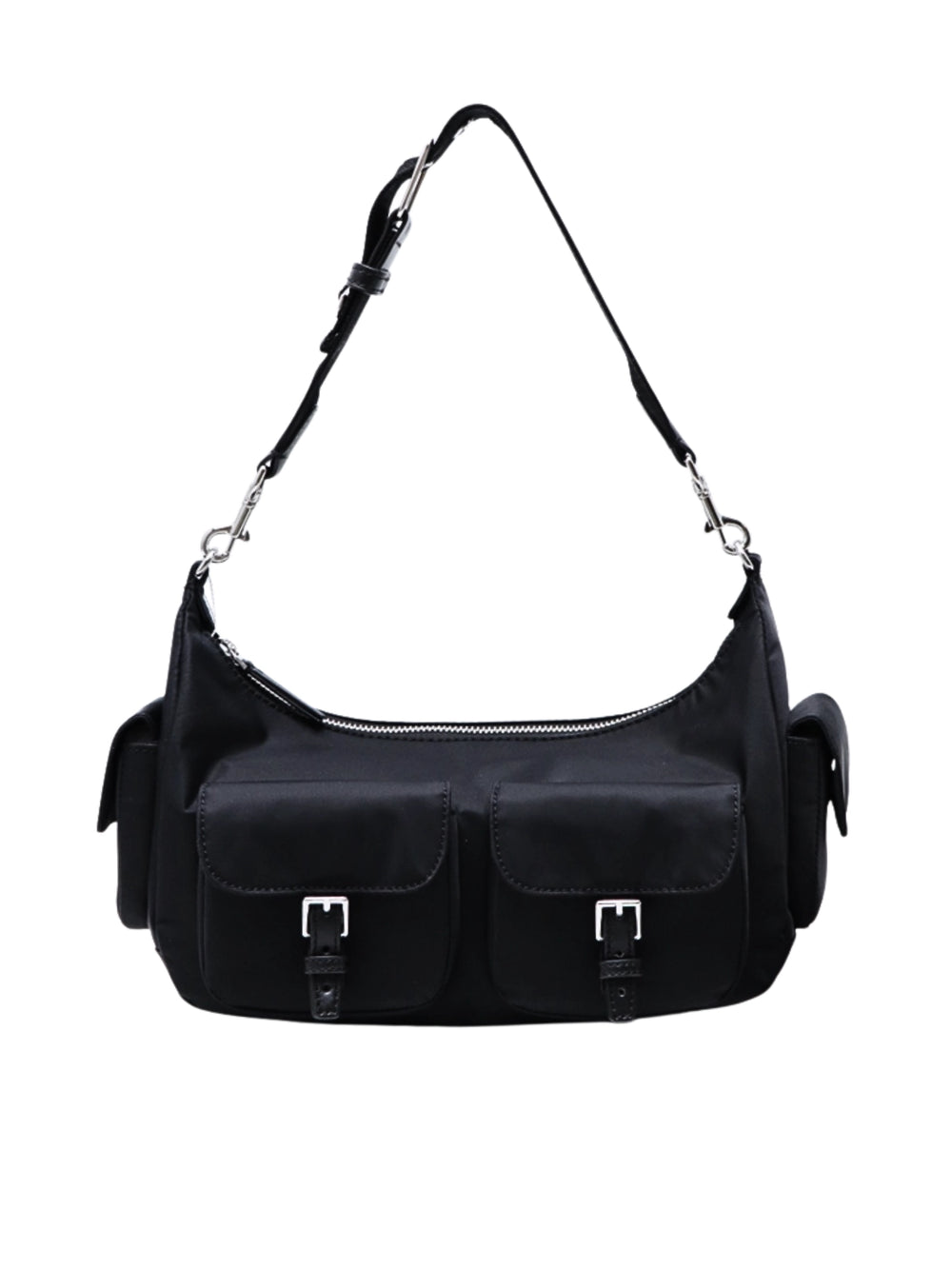 Tory-Burch-Nylon-Convertible-Shoulder-Bag-Black