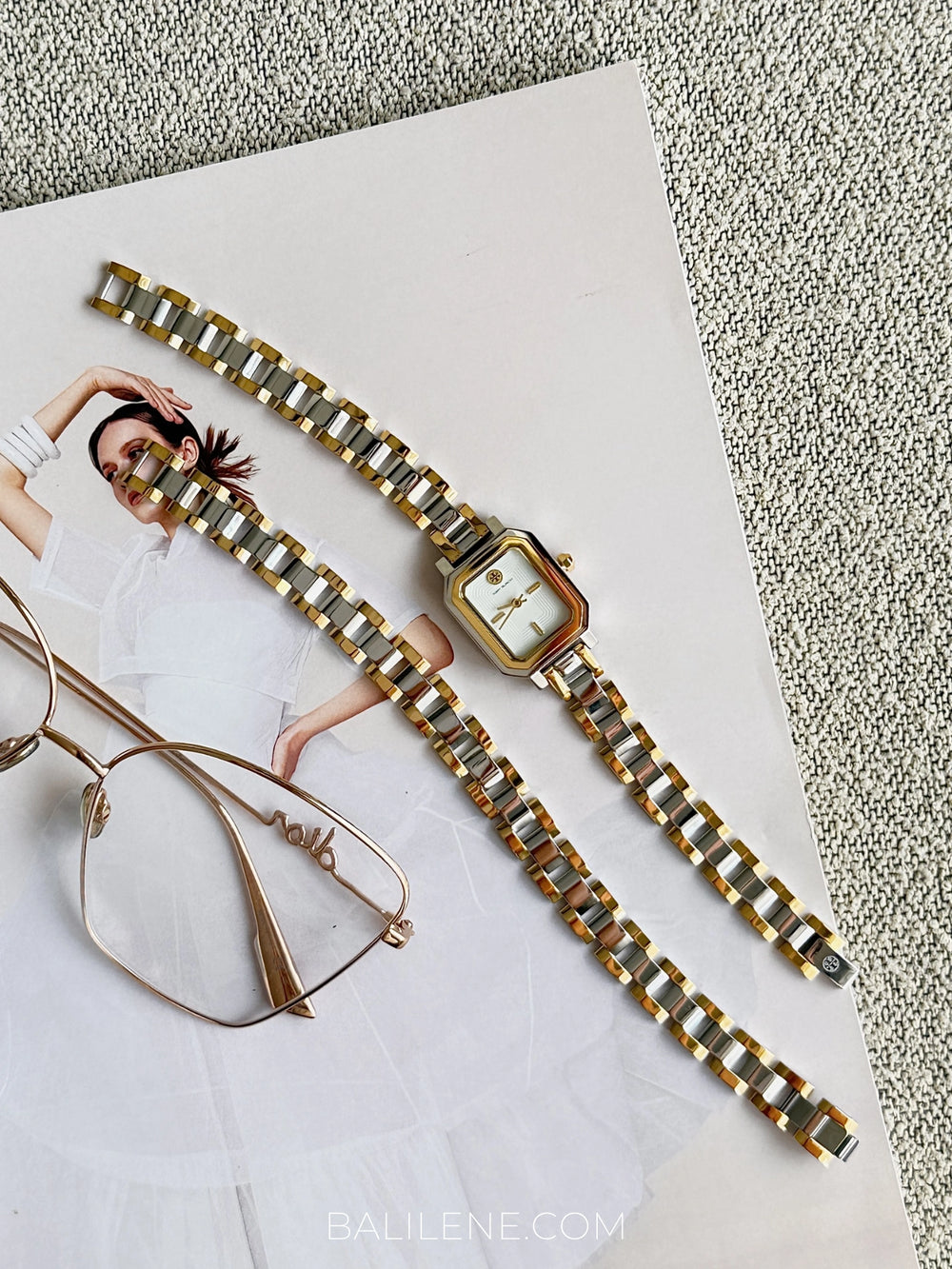 Tory-Burch-Robinson-Mini-Watch-Double-Wrap-Two-Tone-Gold-Silver-balilene