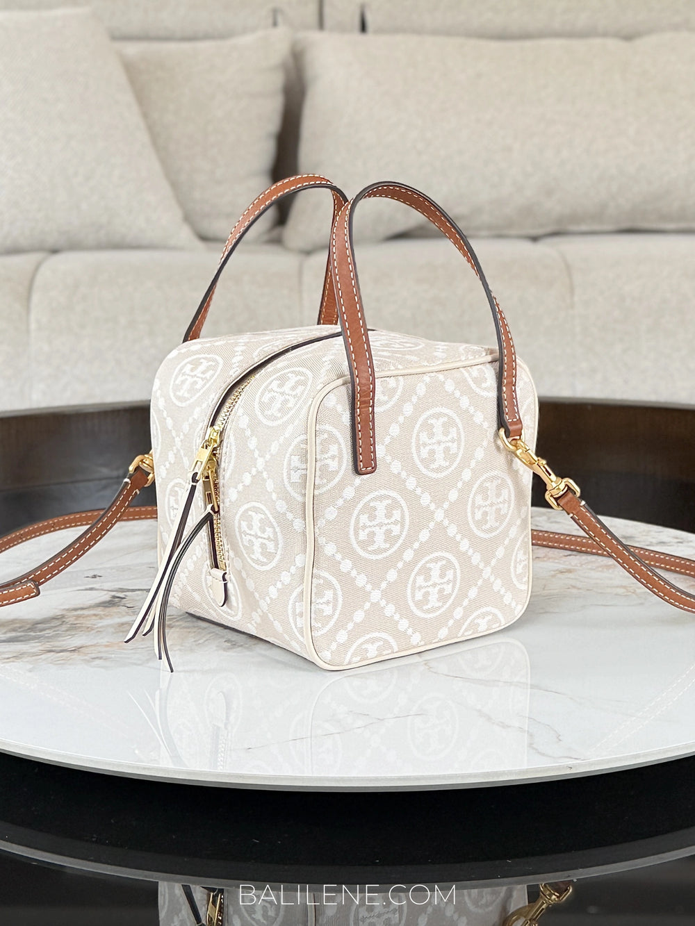 Tory-Burch-T-Monogram-Jacquard-Cube-Bag-Ivory-balilene