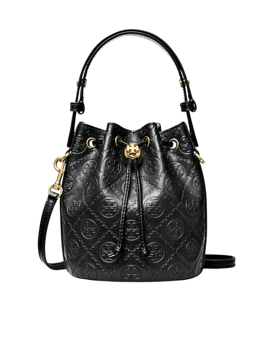 Tory-Burch-T-Monogram-Leather-Mini-Bucket-Bag-Black