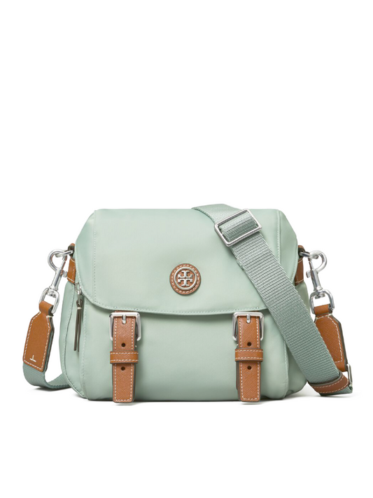 Tory Burch Virginia Small Messenger Blue Celadon