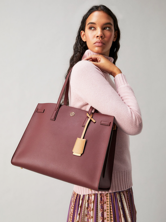 Tory Burch Walker Satchel Claret