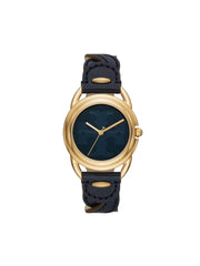 Tory-Burch-Women_s-The-Miller-Blue-Braided-Leather-Strap-Watch