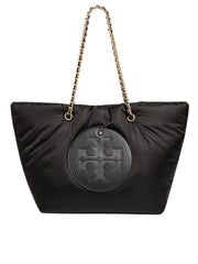 Tory-Ella-Burch-Puffy-Chain-Tote-Bag-Black