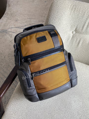 Tumi-Parrish-Backpack-Golden-Brown-and-Grey-balilene