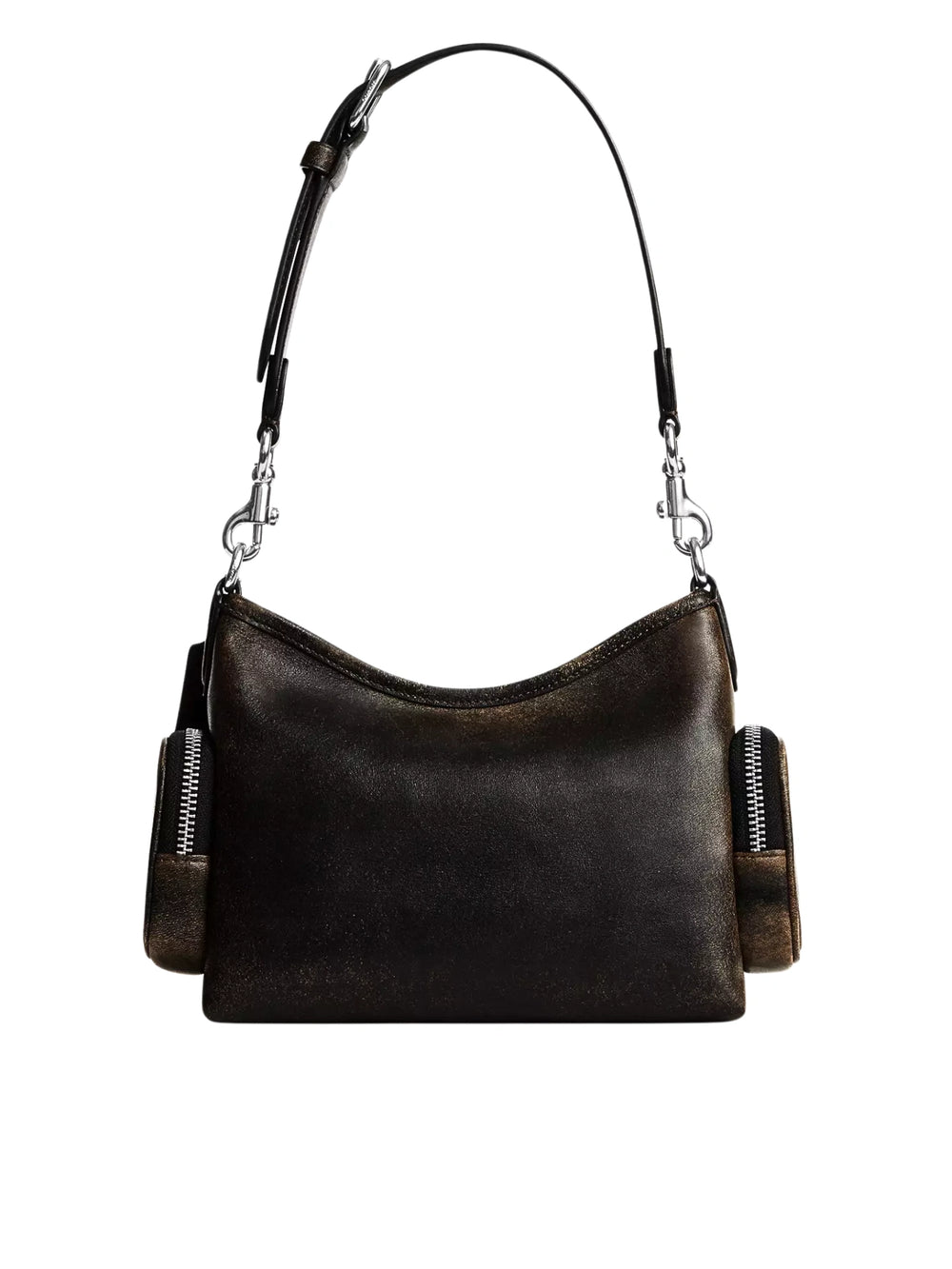 bagian-belakang-Coach-Laurel-Shoulder-Bag-22-With-Pockets-In-Loved-Leather-Black-Brown