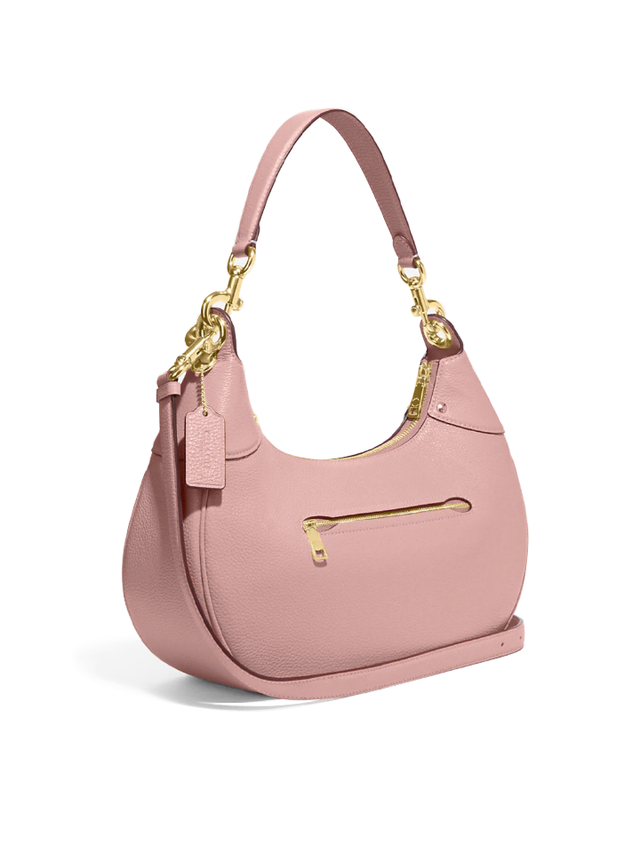 Coach pink sales hobo bag