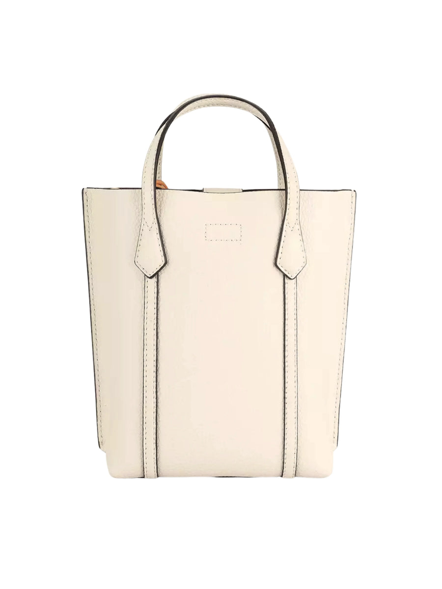 Tory Burch Small Perryキャンバストートバッグニュークリーム