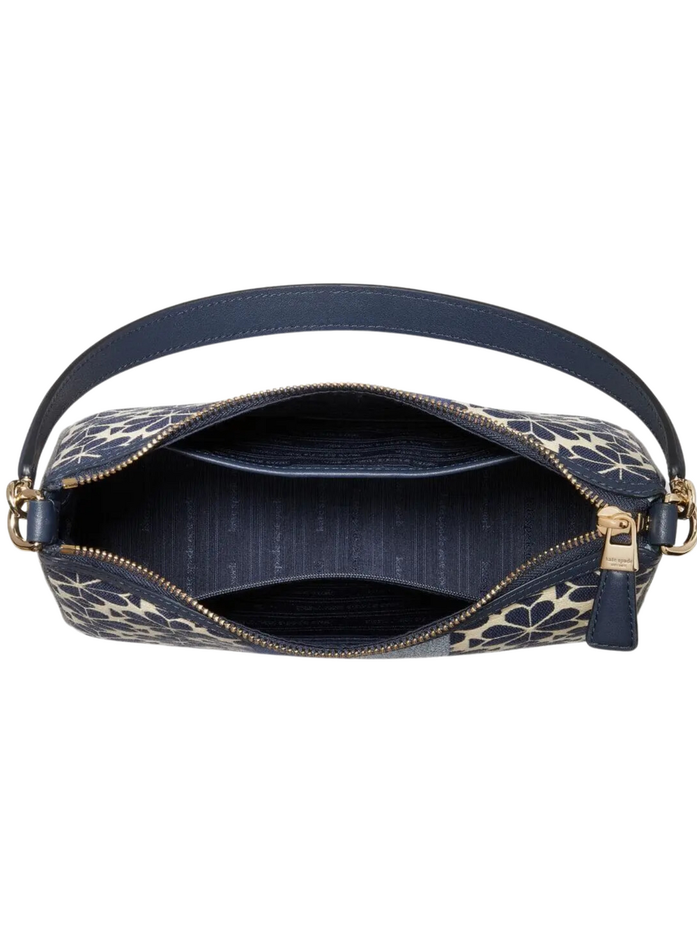 bagian-dalam-Kate- Spade -Sam- Spade-Flower- Jacquard -Small -Convertible -Shoulder- Bag- Blue- Multi