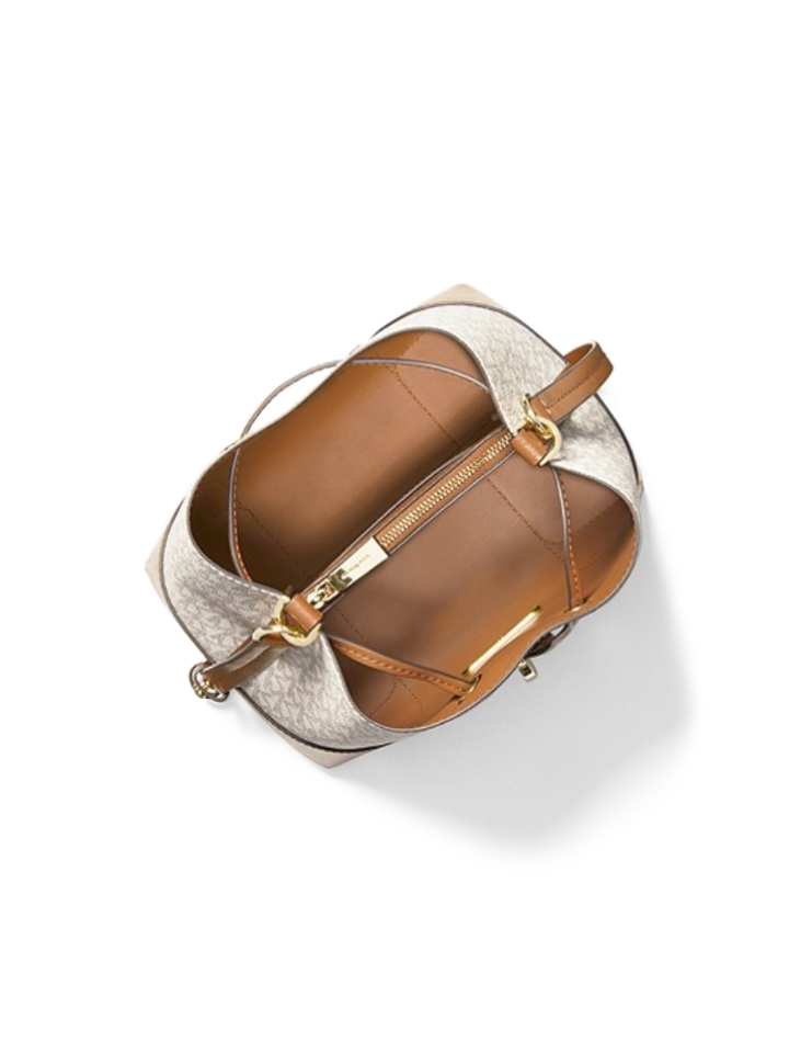 Michael michael kors mercer 2025 gallery small logo satchel