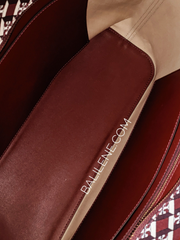 bagian-dalam-Tory- Burch- Geo -Logo- Zip- Tote -Crimson -Red- Logo -Allover