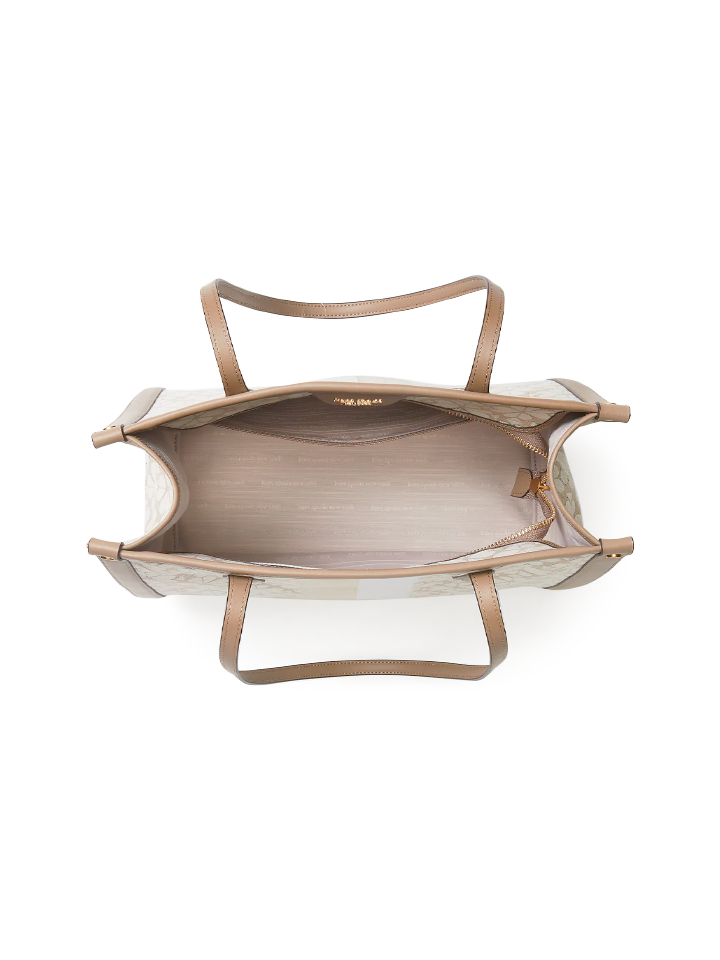 bagian-dalam-tas-Kate-Spade-Flower-Jacquard-Stripe-Market-Medium-Tote-Natural-Multi