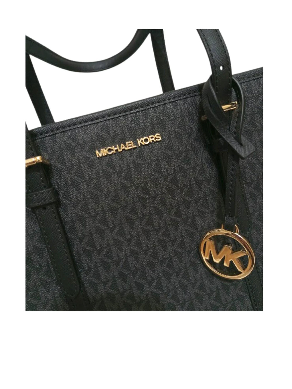 bagian-depan-Michael-Kors-Jet-Set-Travel-Small-Top-Zip-Shoulder-Tote-Black