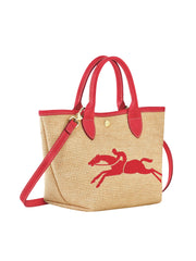 bagian-samping-Longchamp-Le-Pliage-Panier-Small-Basket-Bag-Red