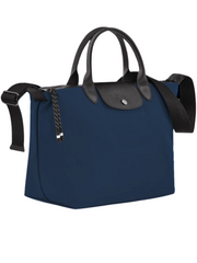 bagian-samping-Longchamp -Le -Pliage -Medium -Energy -Top -Handle -Bag- Navy