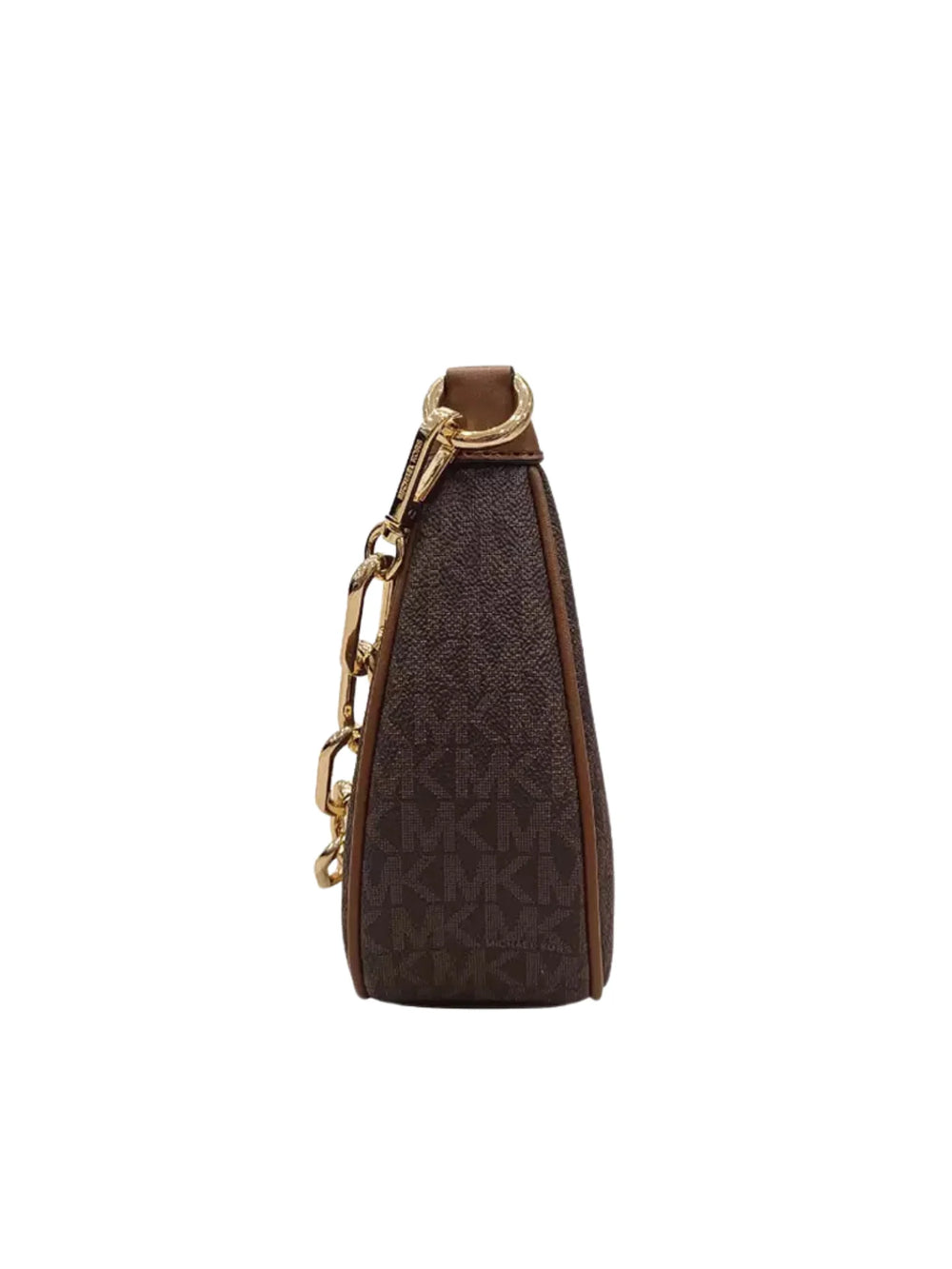bagian-samping-Michael-Kors-Medium-Zip-Pouchette-Brown