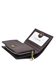 dalam-Coach-Snap-Wallet-Crocodile-Embossed-Leather-Black