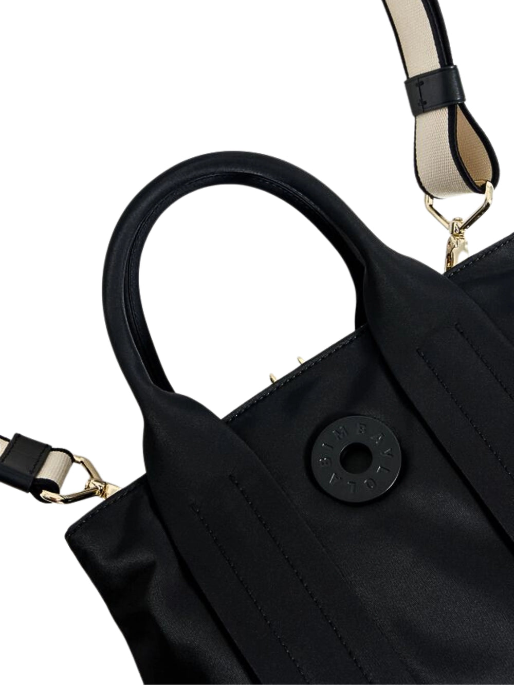 detail-BYL-Medium-Black-Nylon-Handbag