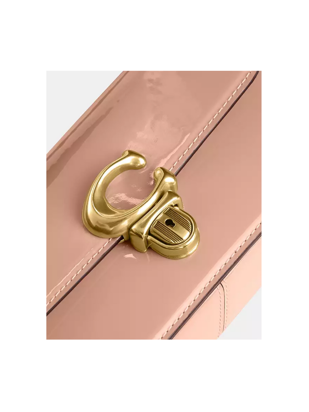 detail-Coach-Studio-Baguette-Mini-In-Patent-Leather-Shoulder-Bag-Latte