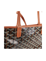 detail-Goyard-Saint-Louis-PM-Tote-Bag-Black-Tan