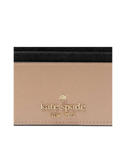 detail-Kate-Spade-Madison-Saffiano-Leather-Small-Colorblock-Card-Case-Toasted-Hazelnut