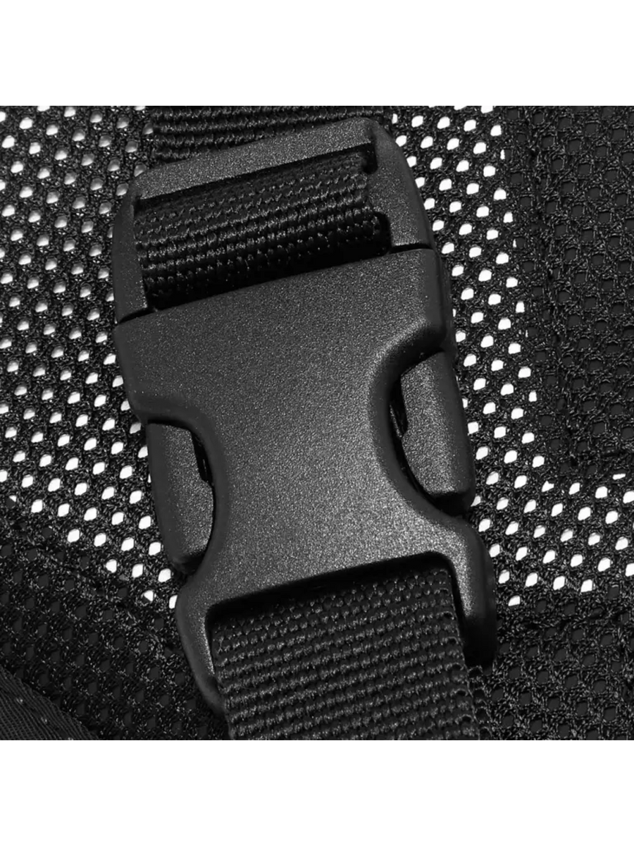 Kenzo Logo Print Flat Belt Bag Black Balilene