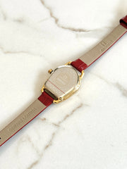 detail-belakang-Aigner-Hermada-III-Gold-Case-Red-Leather-Strap-balilene