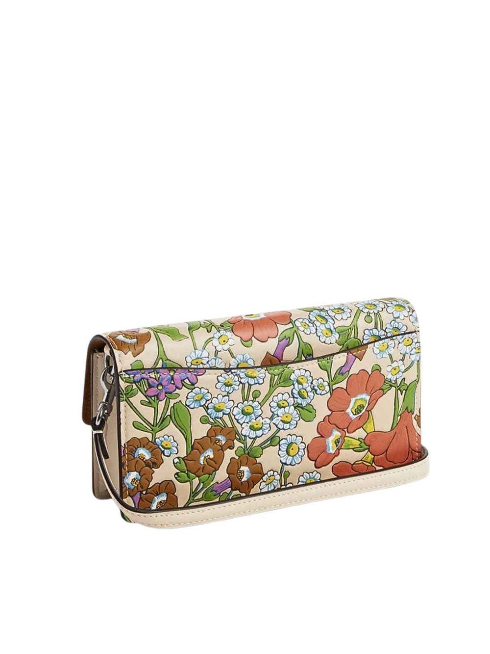 detail-belakang-Coach-Eliza-Small-Flap-Crossbody-With-Floral-Print-Ivory-Multi