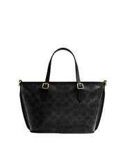 detail-belakang-Coach-Taxi-Tote-Bag-21-In-Signature-Canvas-Black