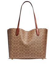 detail-belakang-Coach-Willow-Tote-In-Signature-Canvas-Tan-Rust