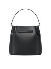 detail-belakang-Michael-Kors-Carson-Medium-Pebbled-Leather-Convertible-Bucket-Crossbody-Bag-Black