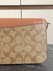 detail-belakang-Morgan-Shoulder-Bag-In-Colorblock-Signature-Canvas-Khaki-Multi-balilene